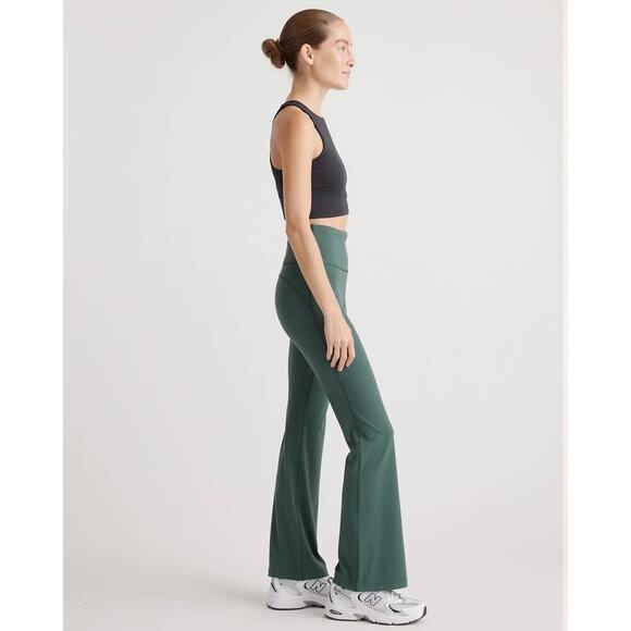 Quince Ultra-Form High-Rise Flared Pant/Leggings – Forest Green, Size M – NWT - Picture 6 of 13